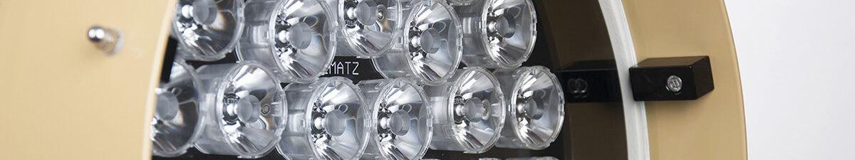 Seematz LED searchlight head detail